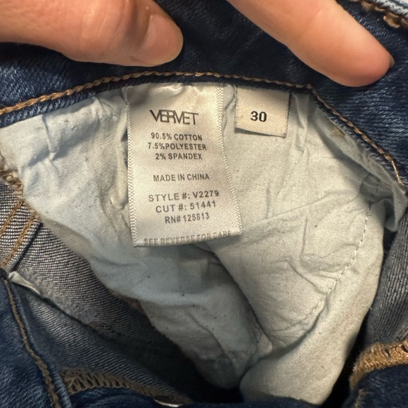 VERVET LA Skeeter Boyfriend Jean Size 30 - Picture 5 of 8